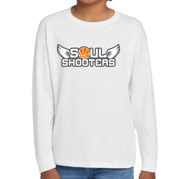 Soul Shooters Basketball Youth Heavy Cotton 100% Cotton Long Sleeve T Shirt Thumbnail